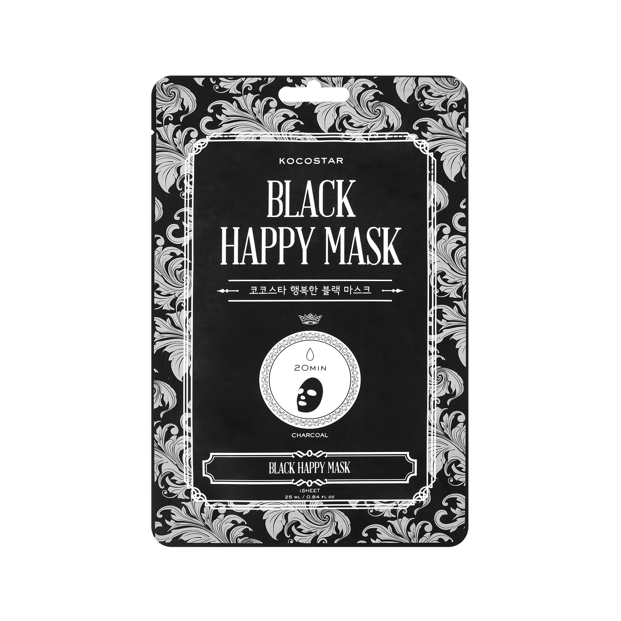 KOCOSTAR - Black Happy Mask - 1τεμ.